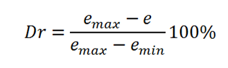 formula de densidad relativa
