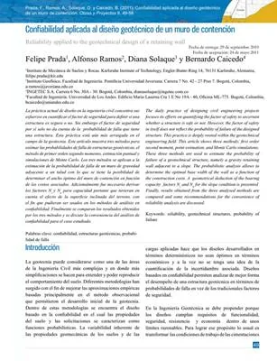 confiabilidad aplicada al diseño geotecnico