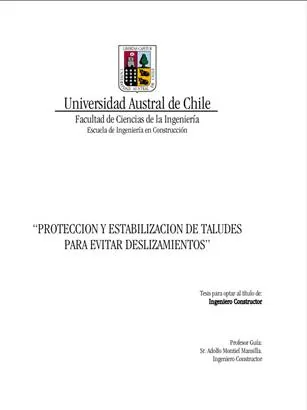 PROTECCION Y ESTABILIZACION DE TALUDES PARA EVITAR DESLIZAMIENTOS JOSEPT ROBERT ANYELO JOHN SOTO